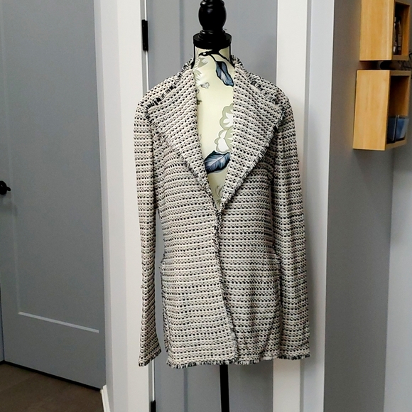 St. John Tweed Knit Blazer - Picture 1 of 7